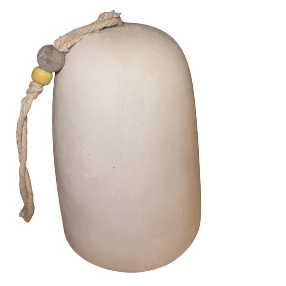 Hand Painted Ceramic Bell Owl Pine Tree Moon Rustic Home Decor Signed Stefano - Picture 5 of 8